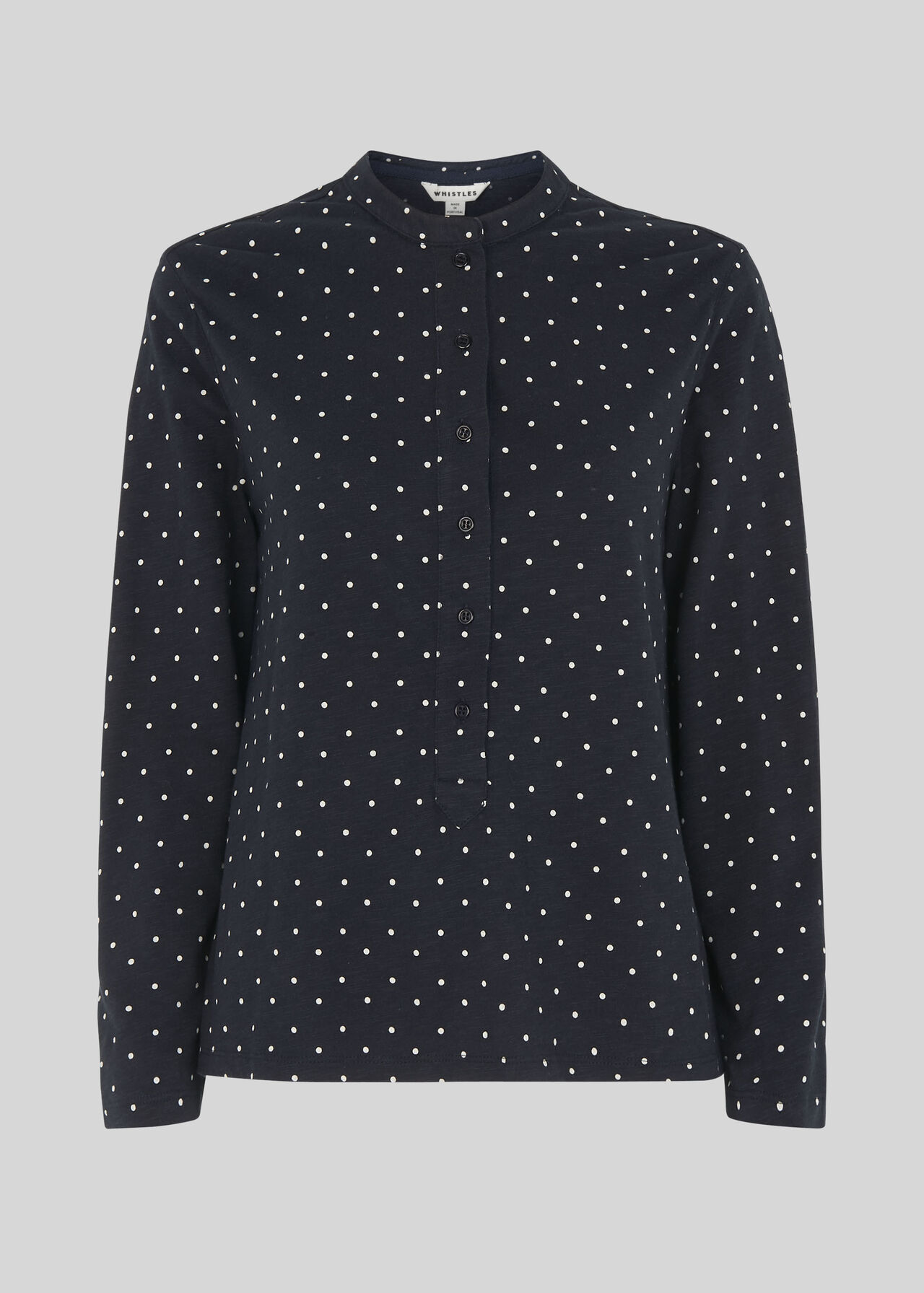 Spot Slub Cotton Jersey Shirt