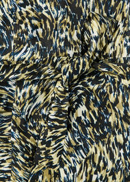 Leopard Swirl Midi Dress