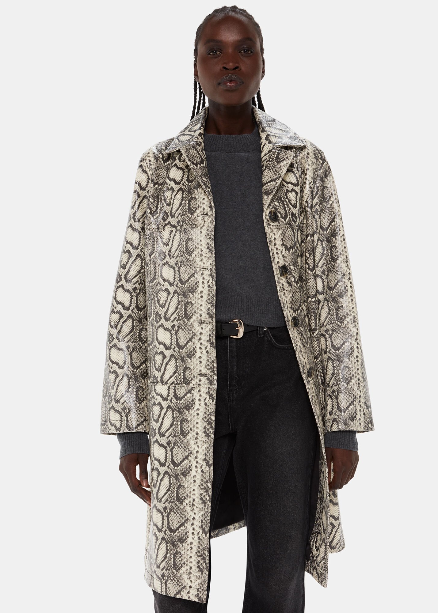 Snake online print coat