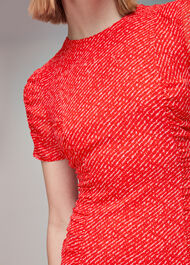 Diagonal Fleck Dobby Dress