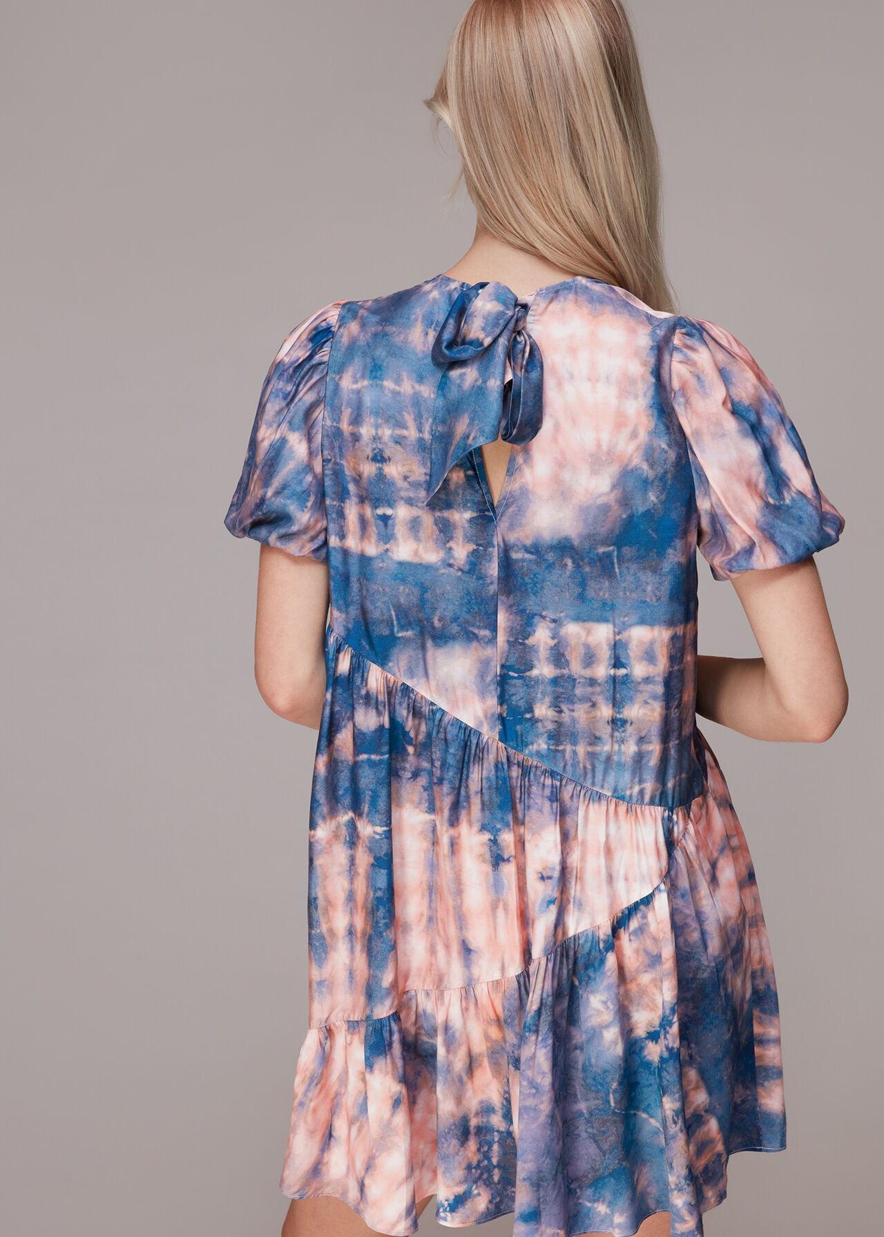 Mirrored Tie Dye Trapeze Dress