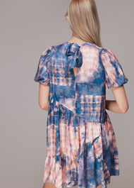 Mirrored Tie Dye Trapeze Dress