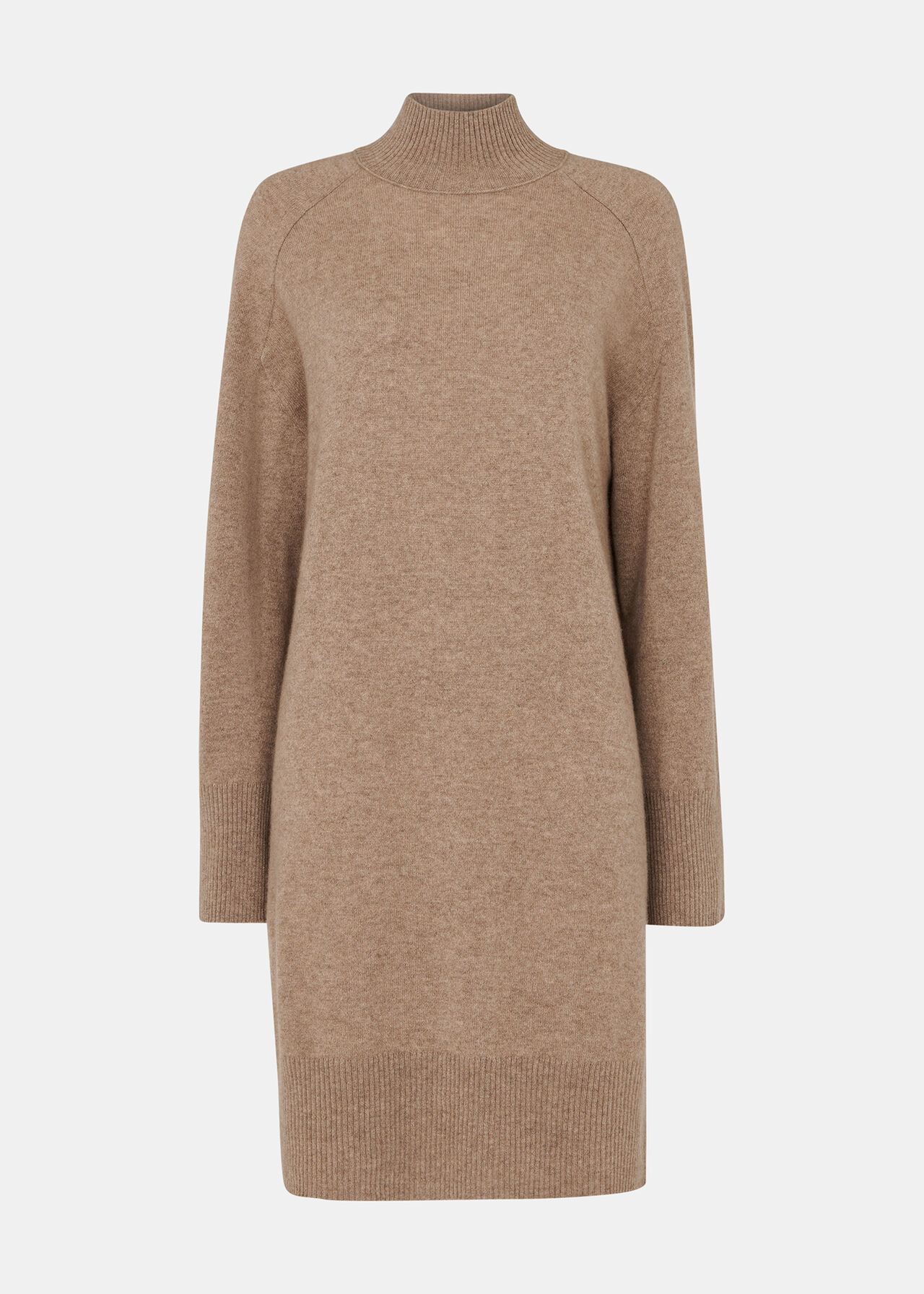 Cashmere Funnel Neck Dress