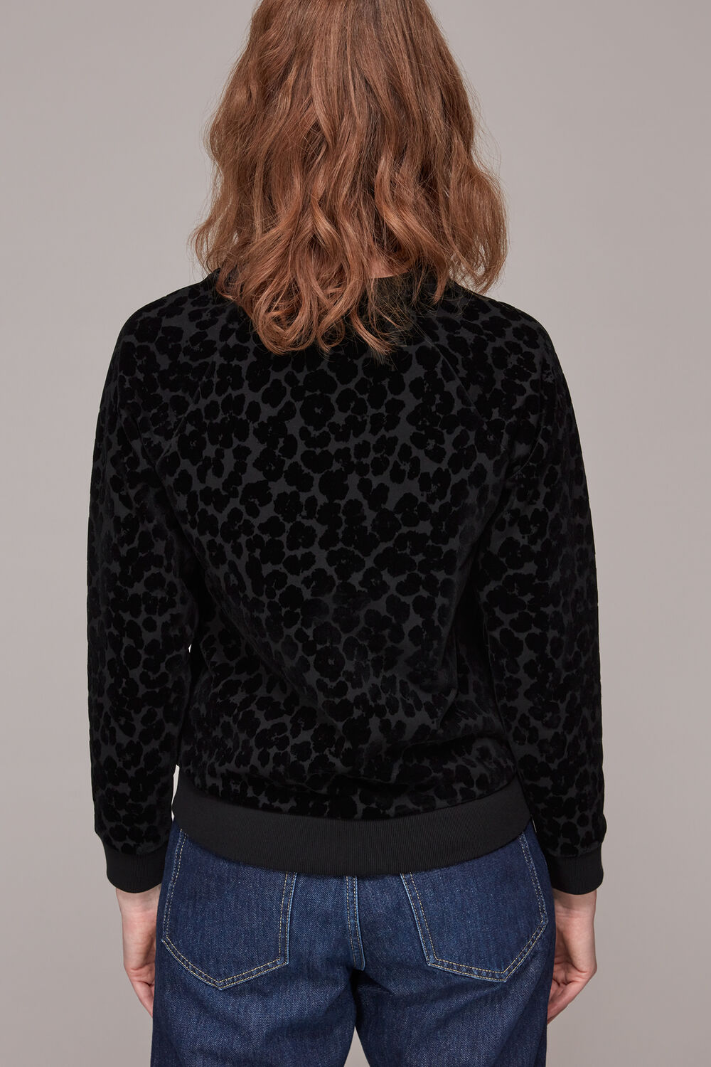 Smudge Animal Flocked Sweat