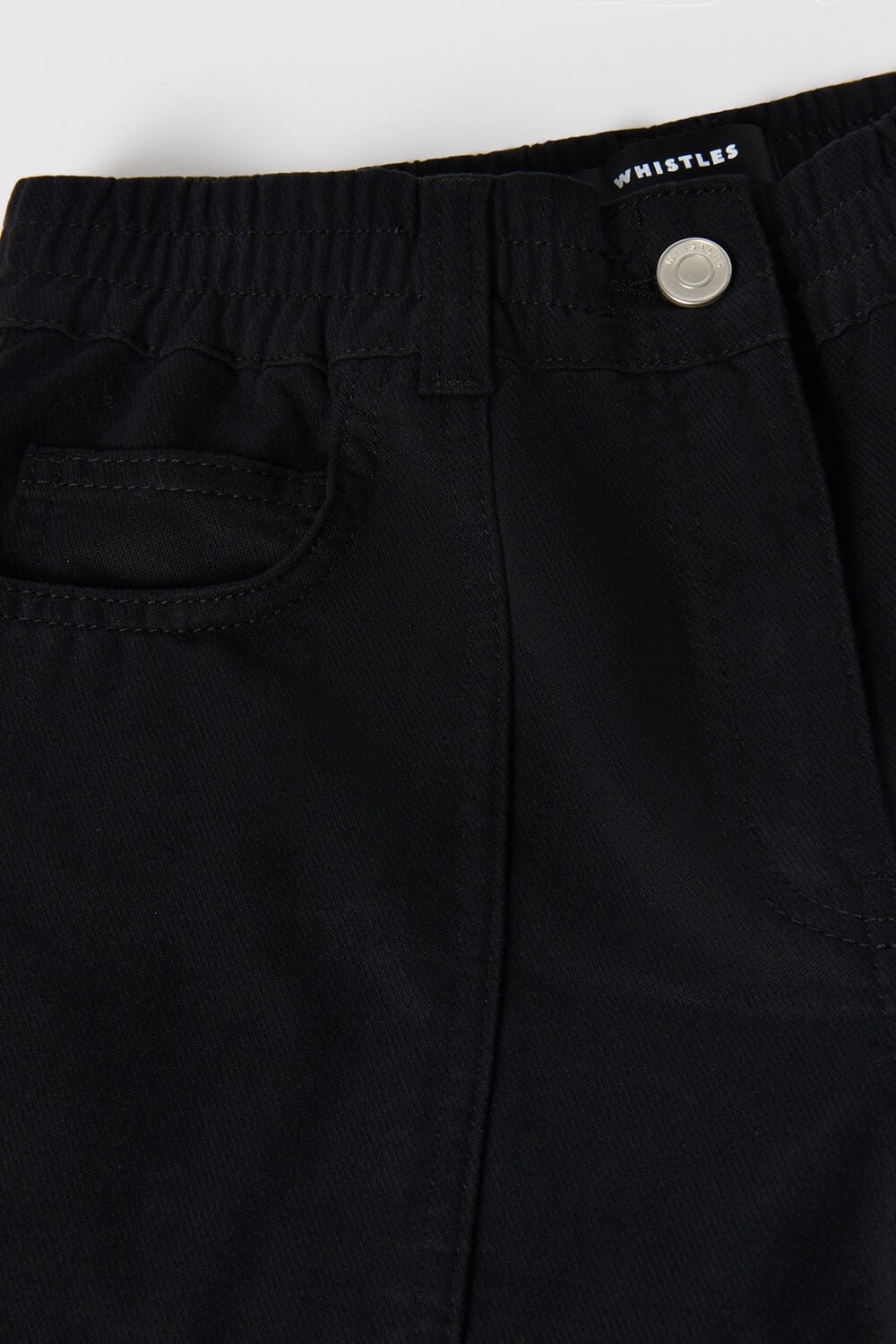 Solid Black Petite Tessa Casual Trouser