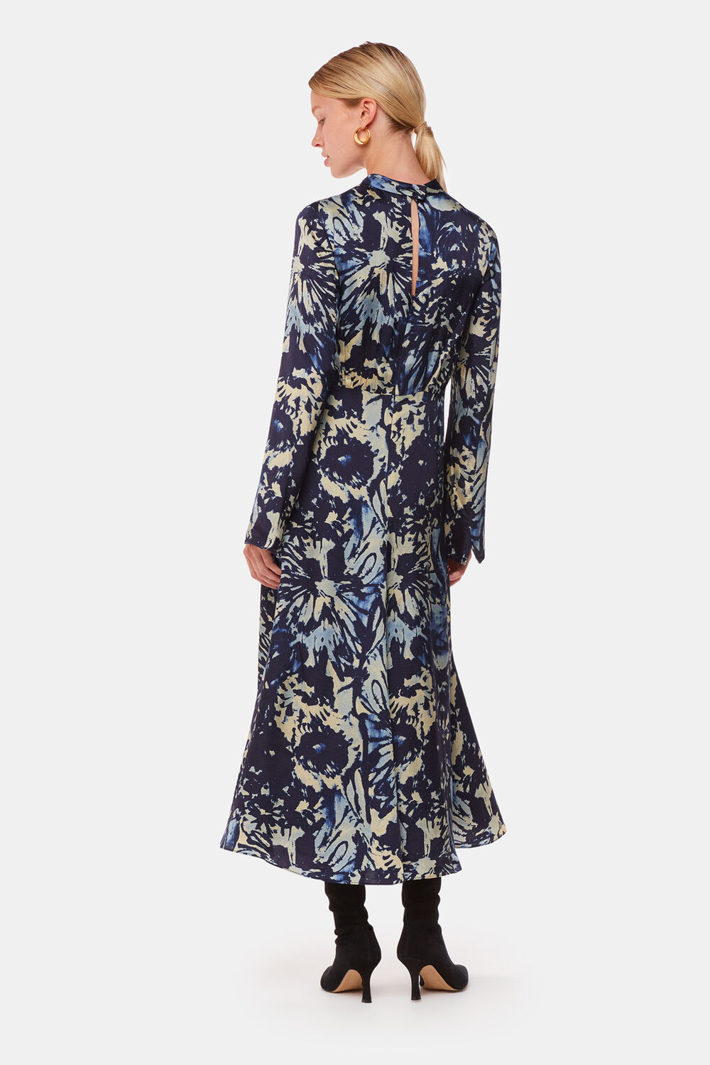 Dazzled Floral Satin Dress