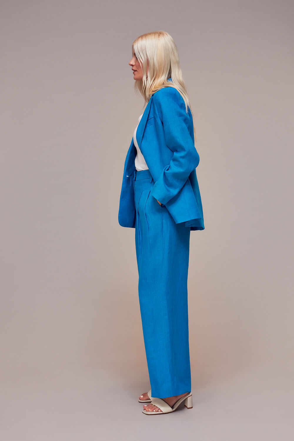 Petite Leonie Linen Trouser