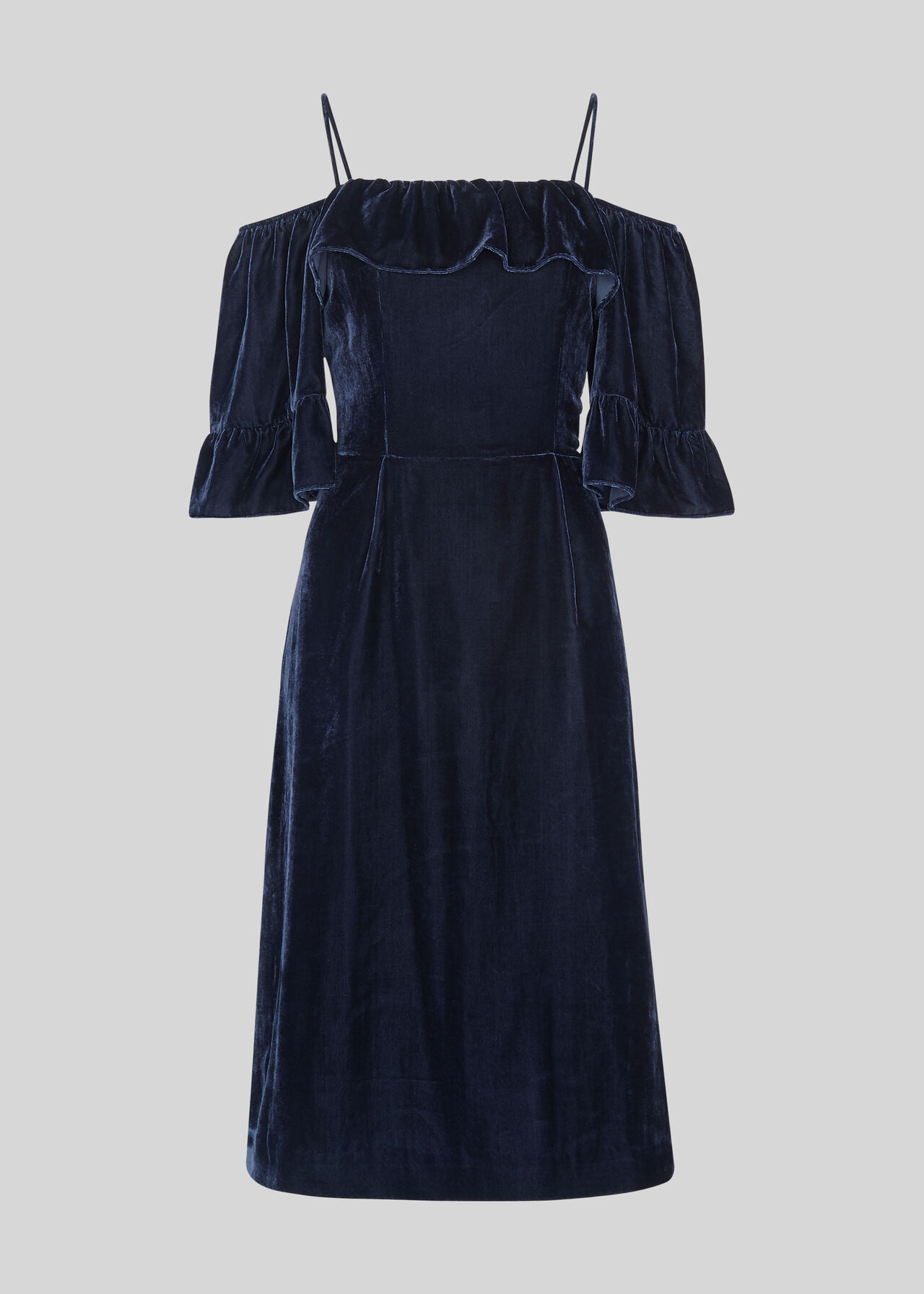 Velvet Bardot Dress