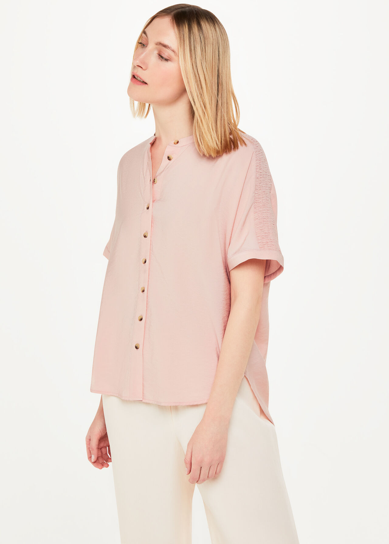 Maisie Shirred Sleeve Blouse