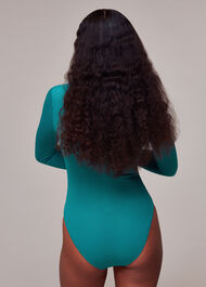Long Sleeve Texture Swimsuit