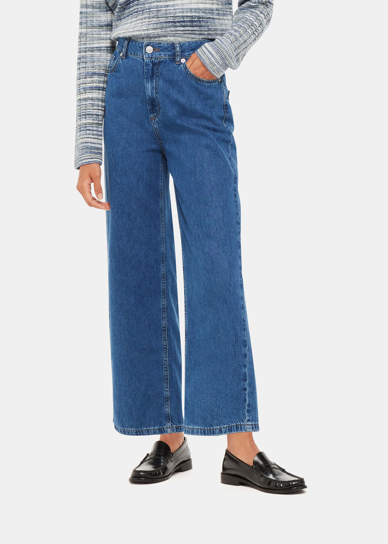 Wide Leg Cropped Jean