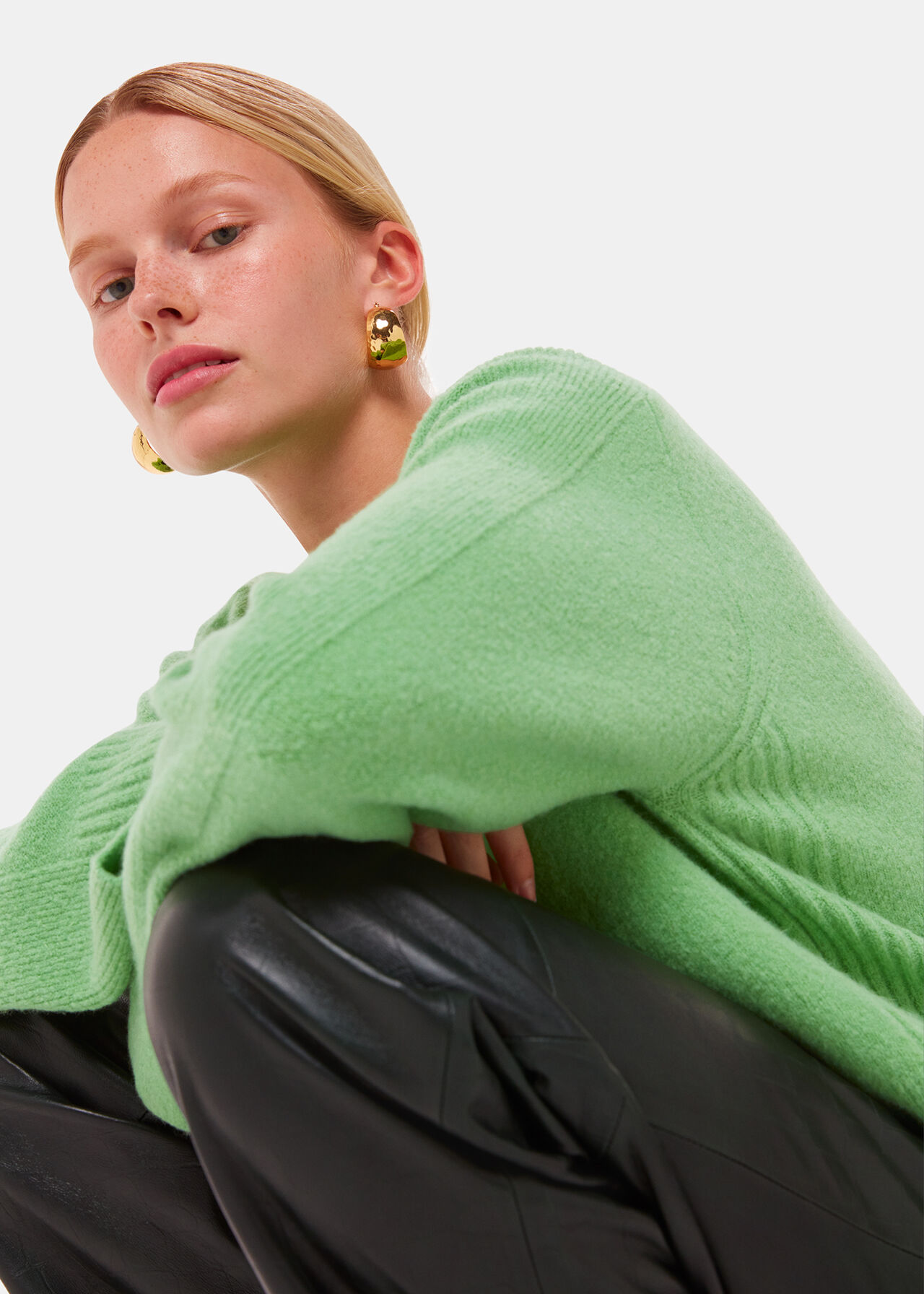 Alana Wool Mix Crew Neck