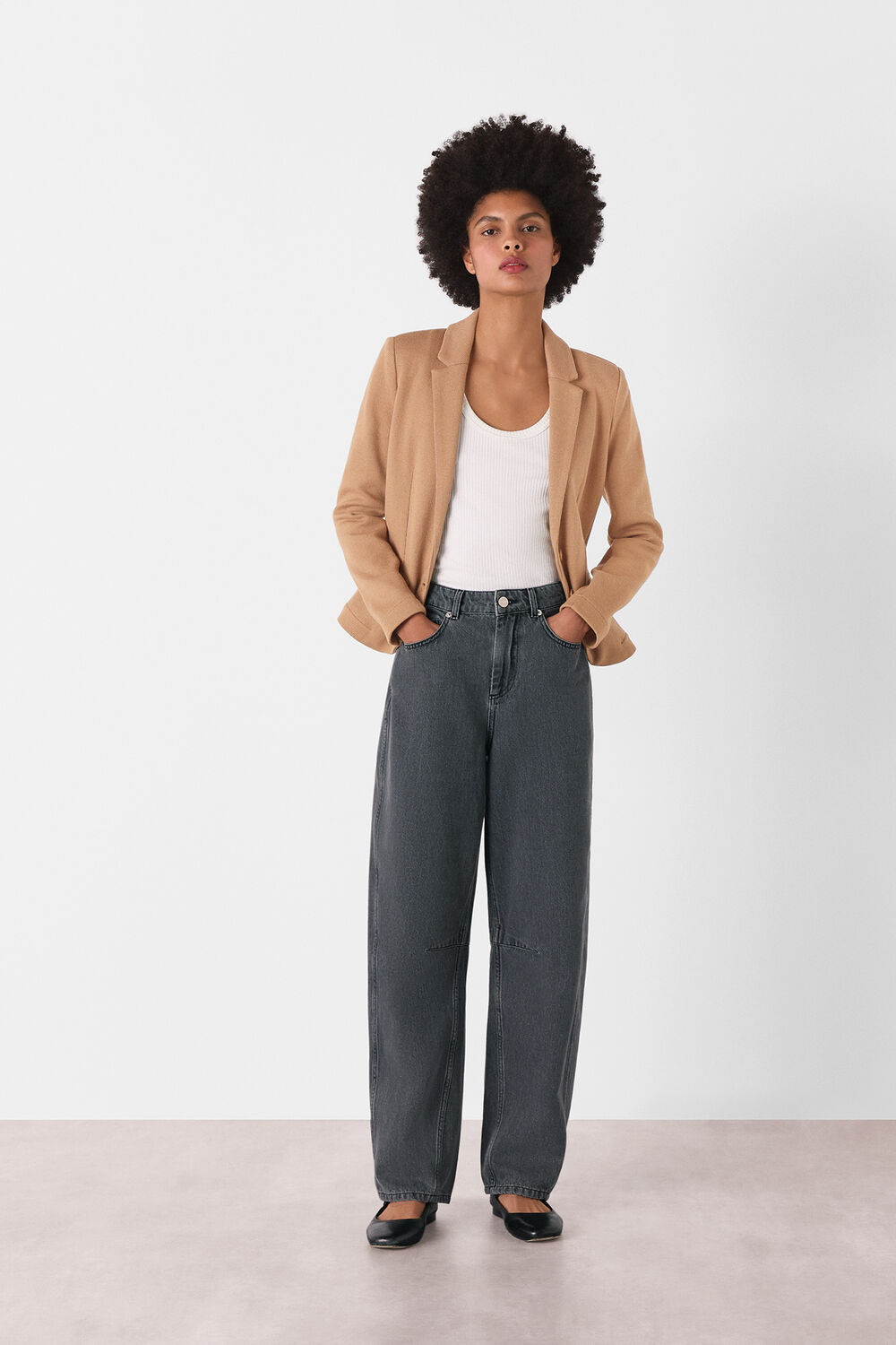 Neutral Slim Jersey Jacket