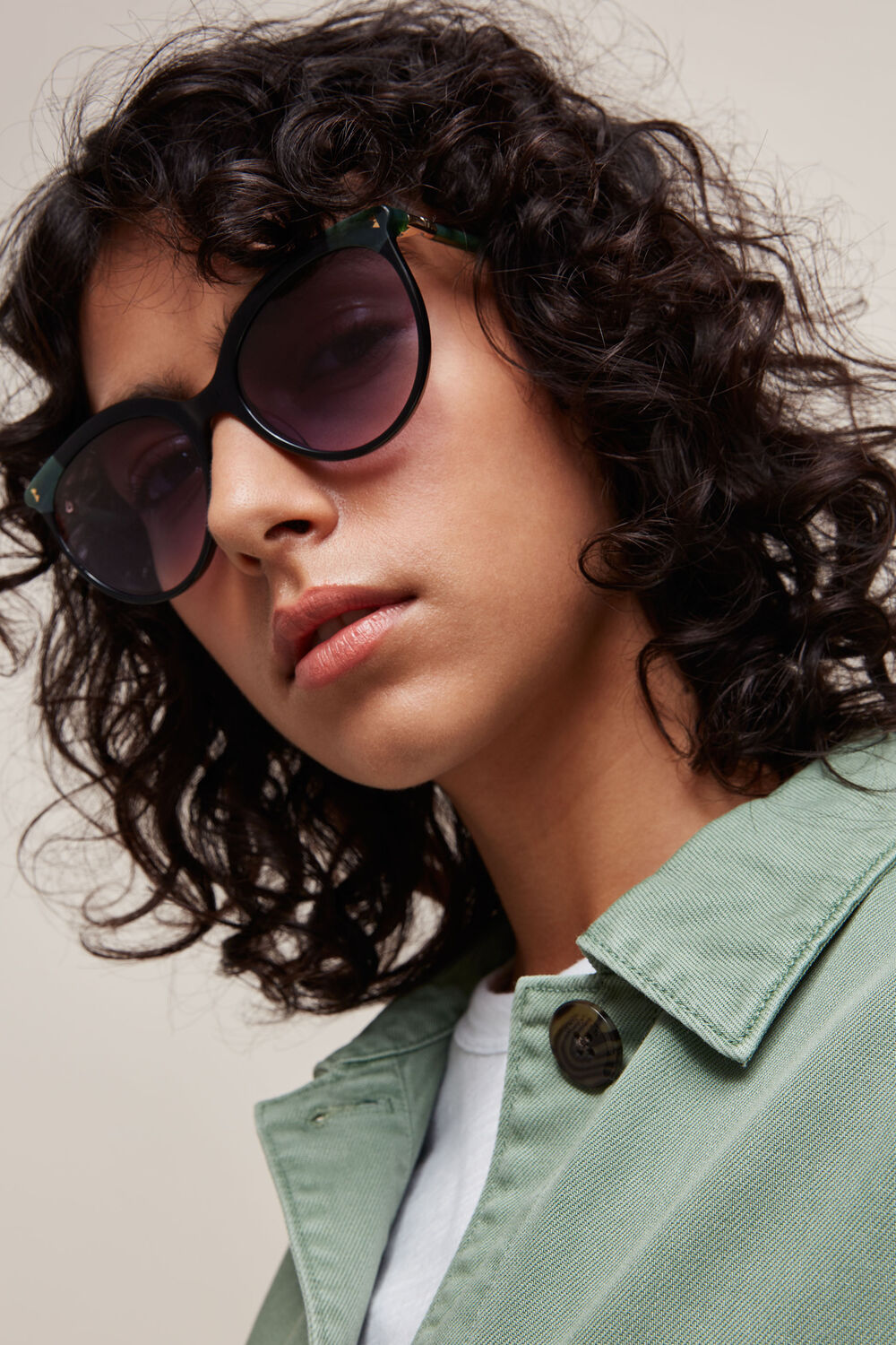 Maya Cat Eye Sunglasses Black/Multi