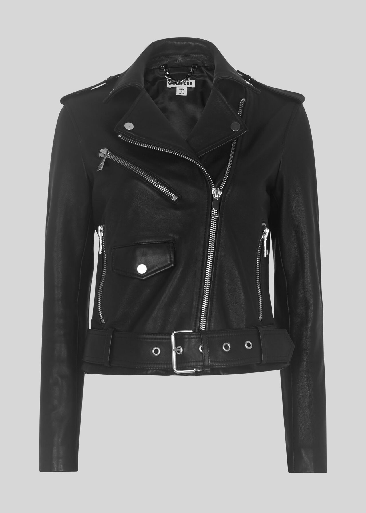 Belted Agnes Biker Black