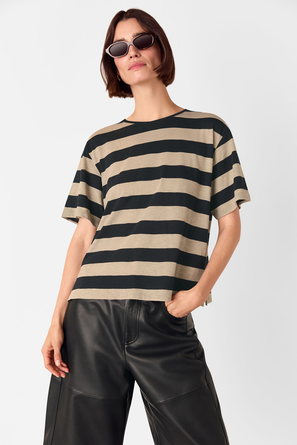 Wide Stripe Tee