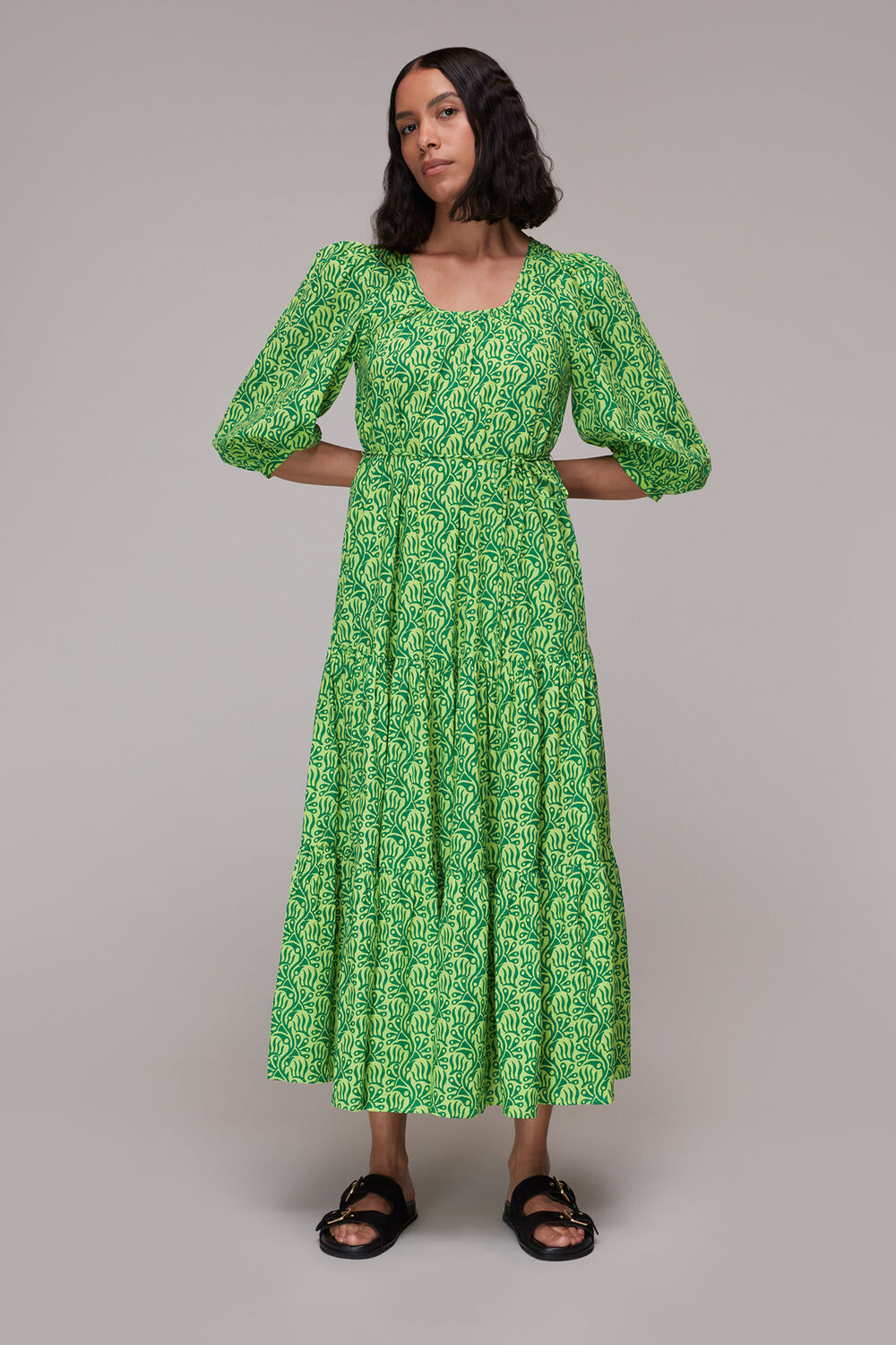Climbing Vine Trapeze Dress