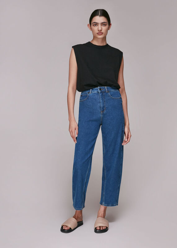 Stretch Barrel Leg Jean