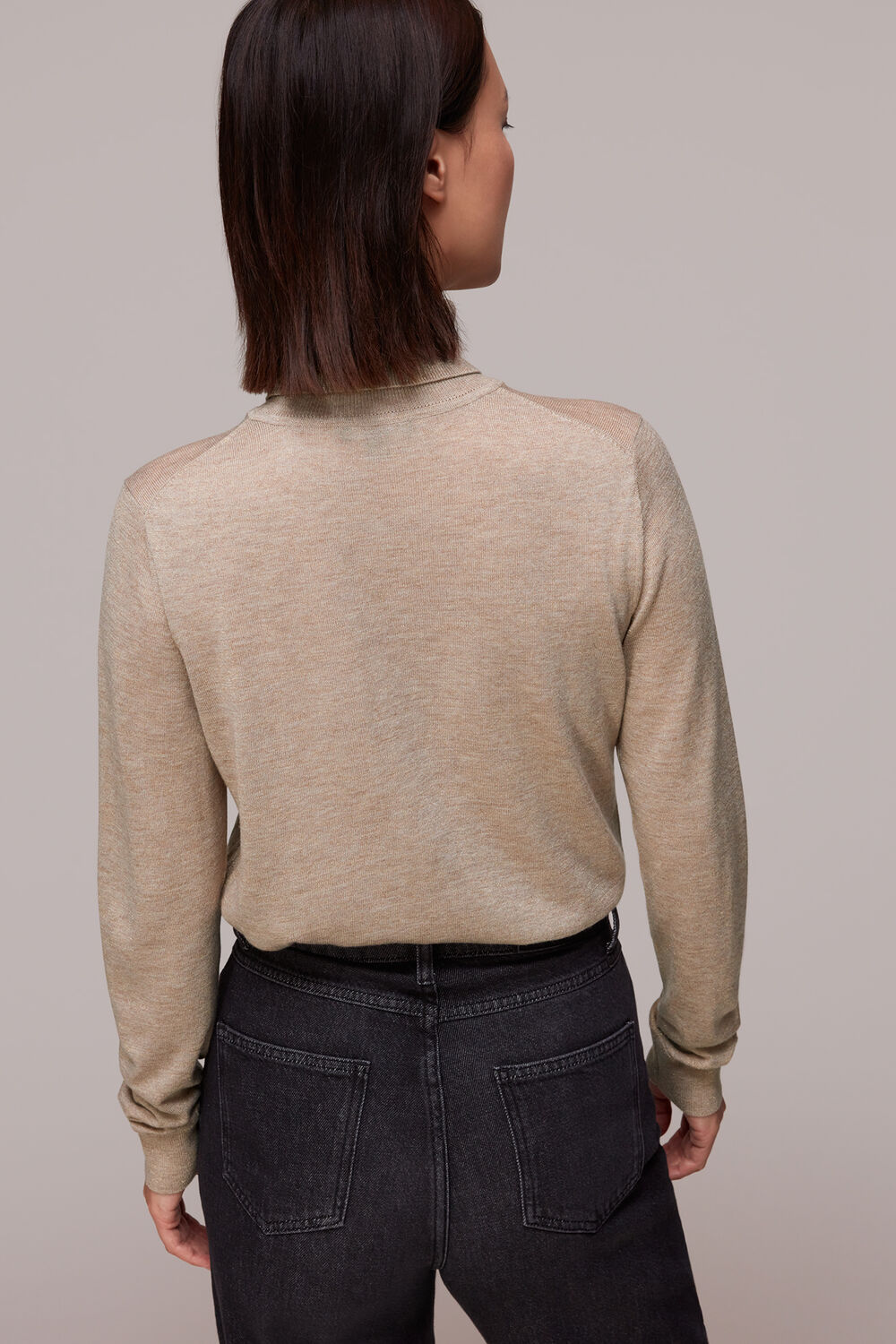 Sparkle Polo Neck Knit