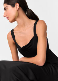 Thea Cowl Satin Maxi Dress