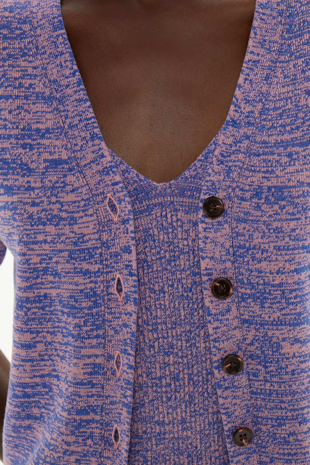 Short Sleeve Twist Cardigan