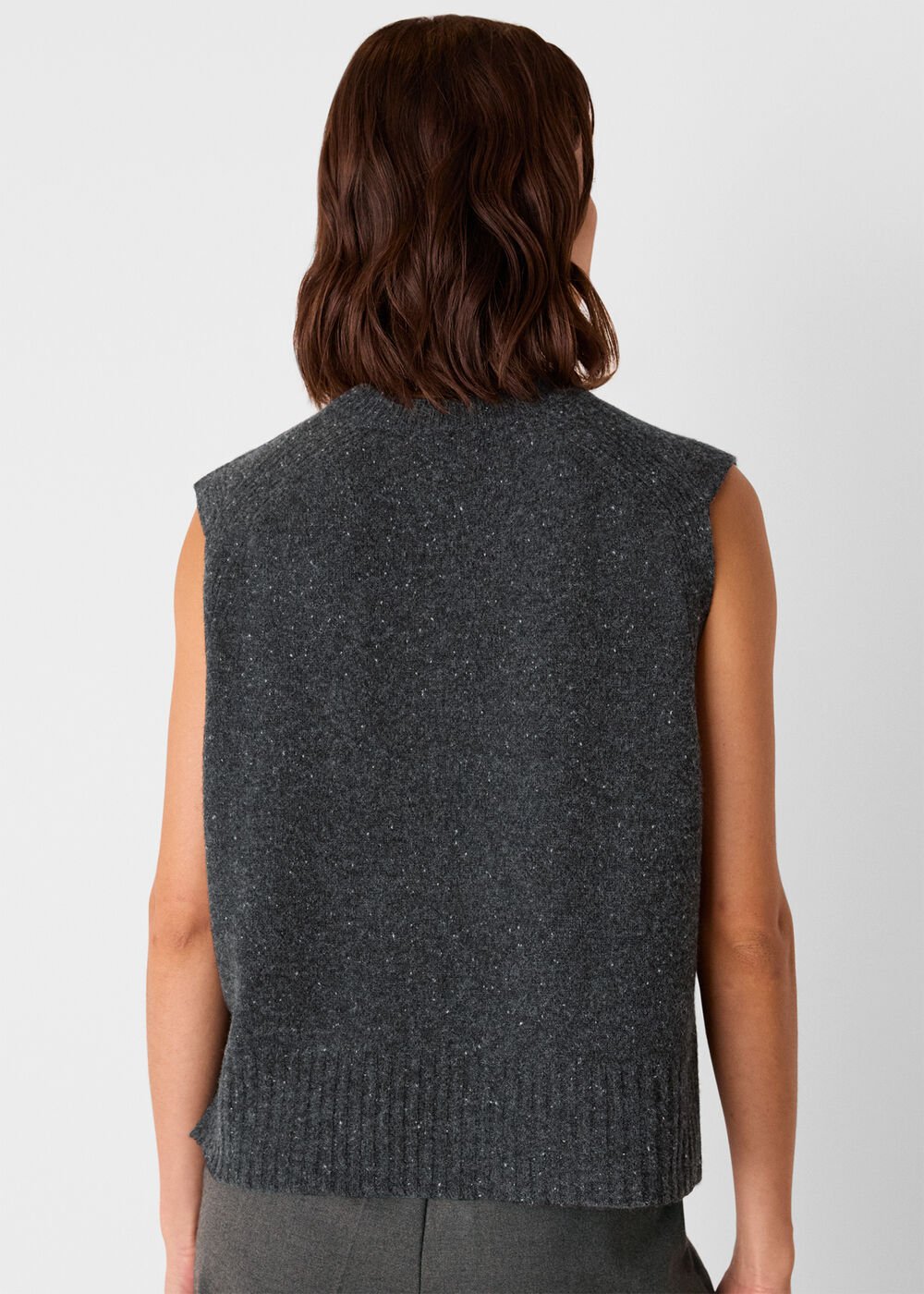 Wool Fleck Sleeveless Tank