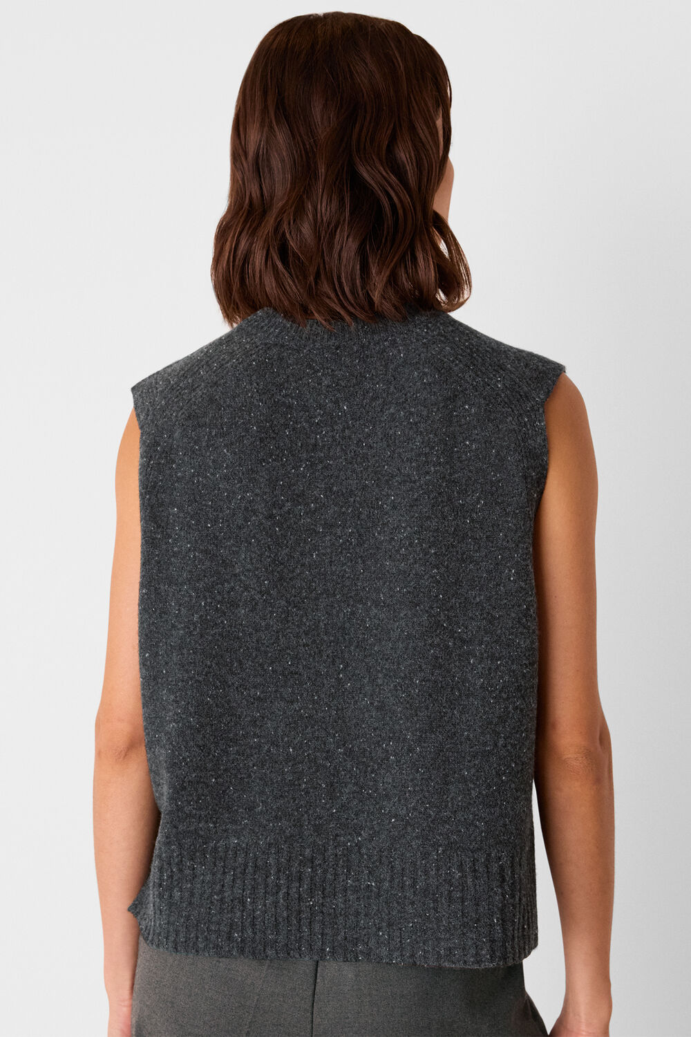 Wool Fleck Sleeveless Tank
