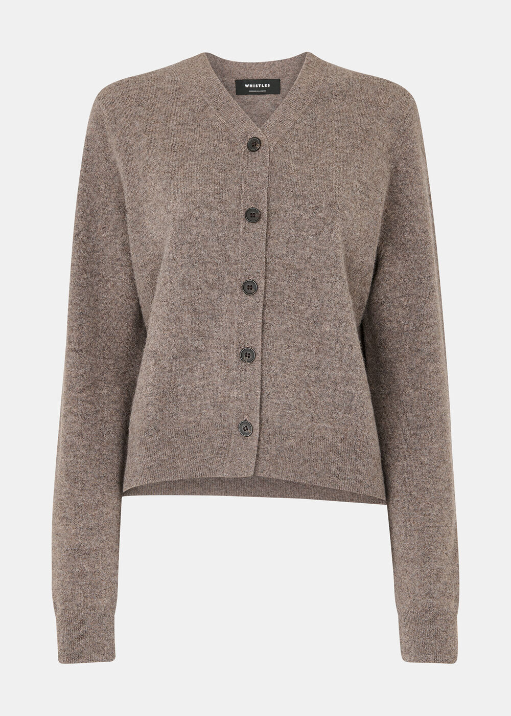 Button Front V Neck Cardigan