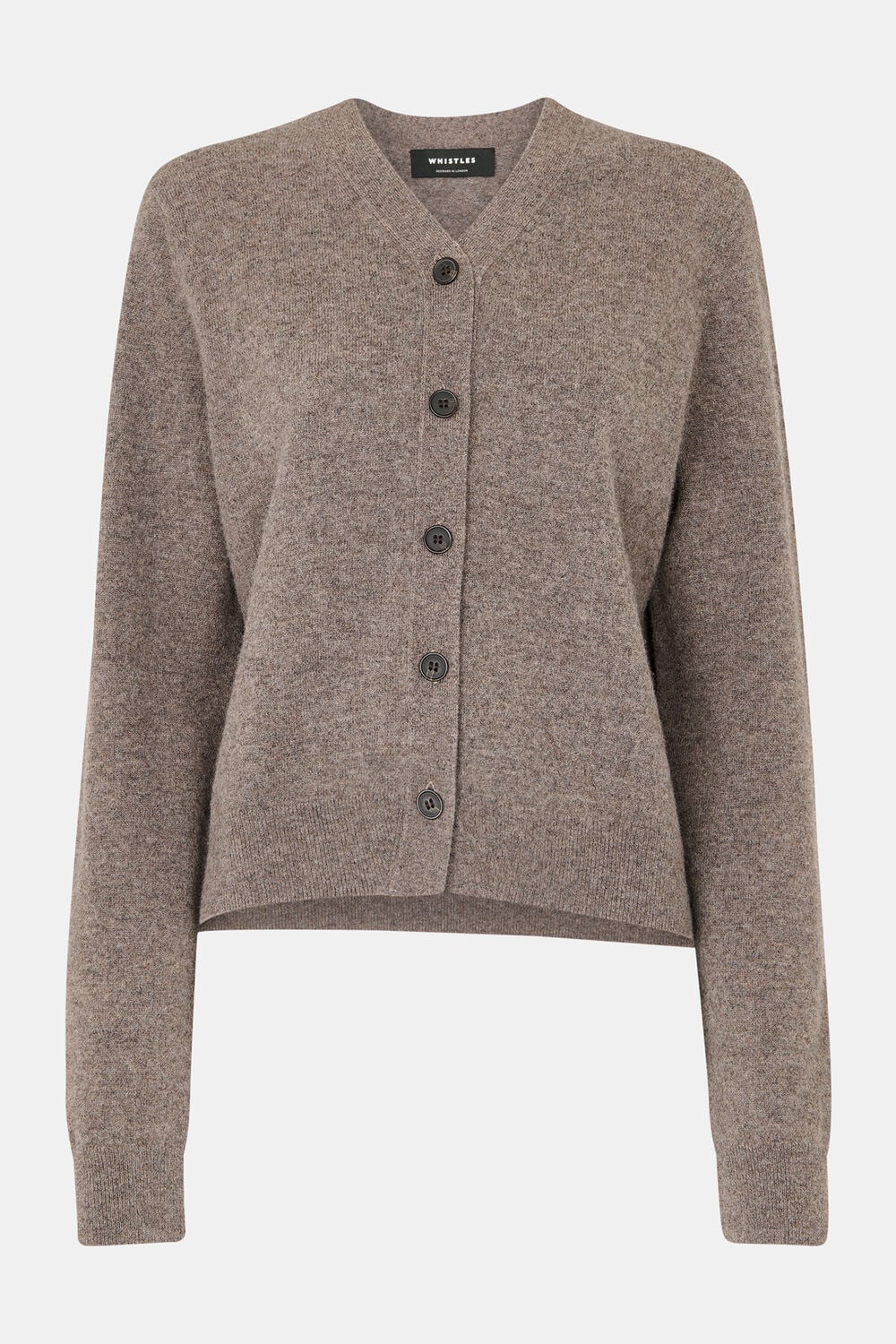Button Front V Neck Cardigan