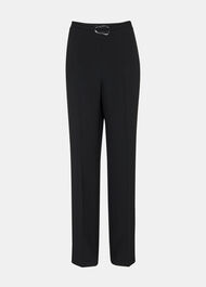 Corinna Belted Crepe Trouser