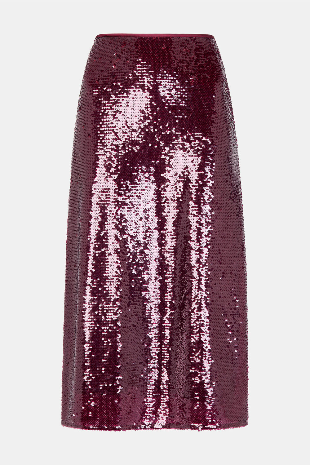 Merlot Sequin Midi Skirt