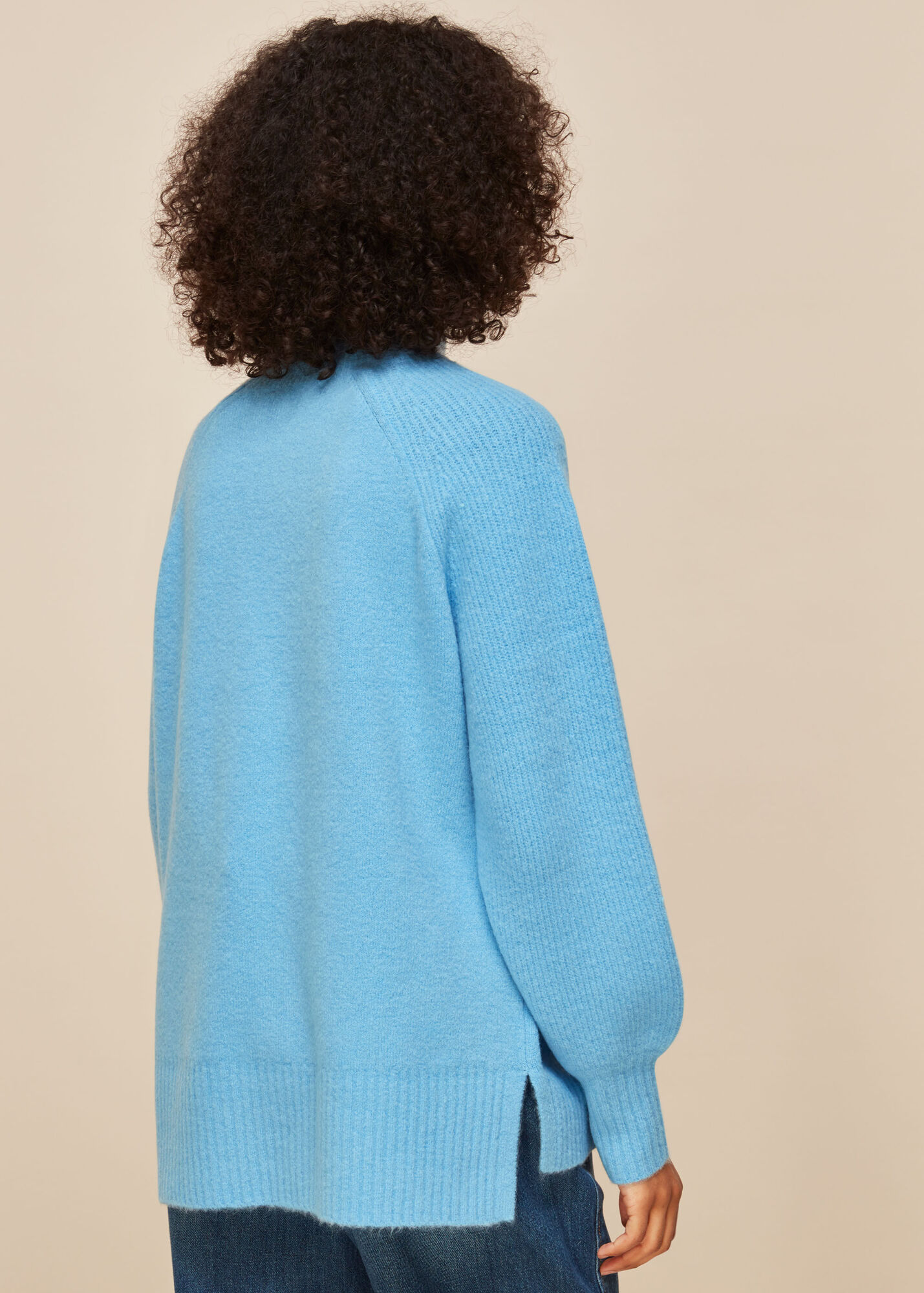 Blue Full Sleeve Knitted Jumper WHISTLES