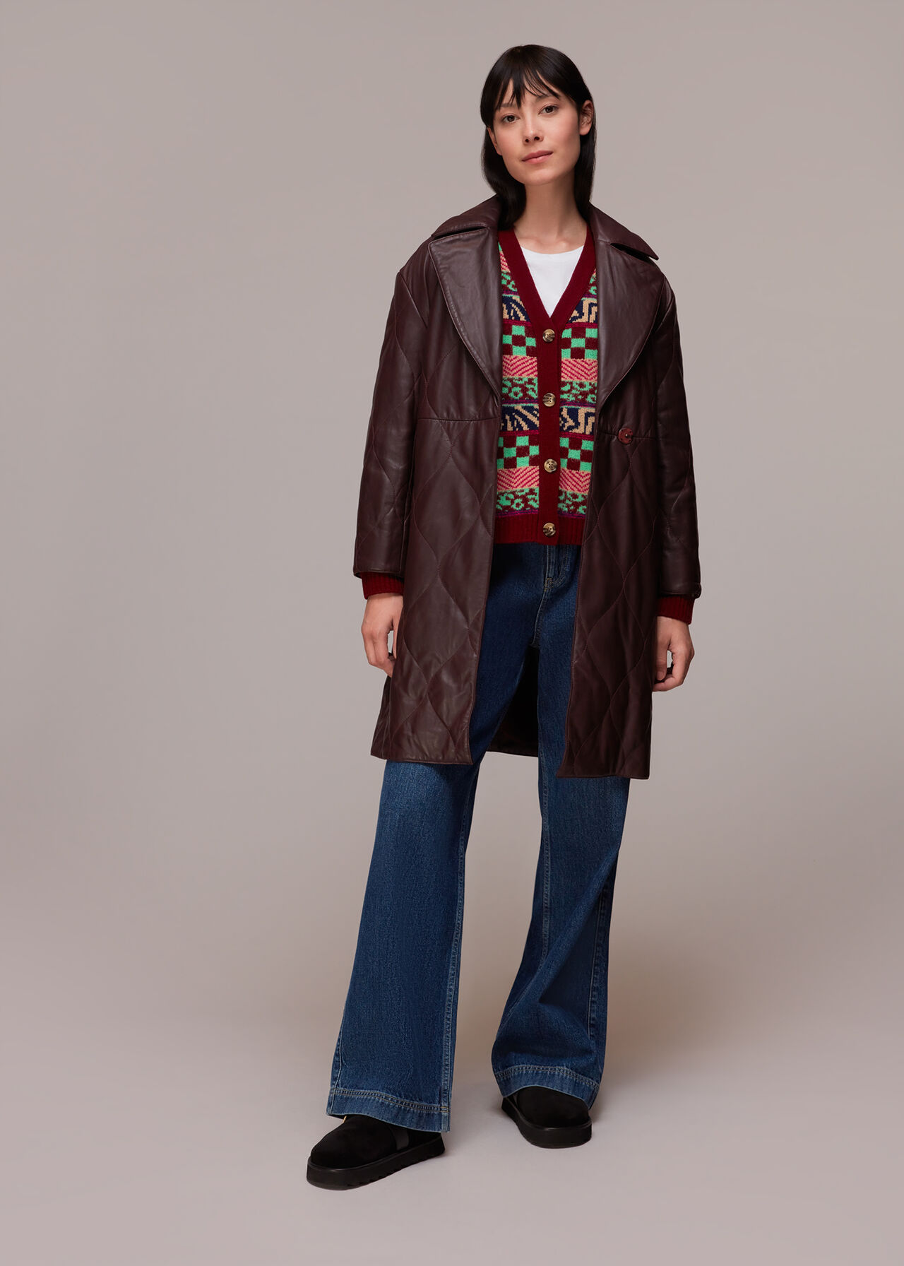 Mix Jacquard Cardigan