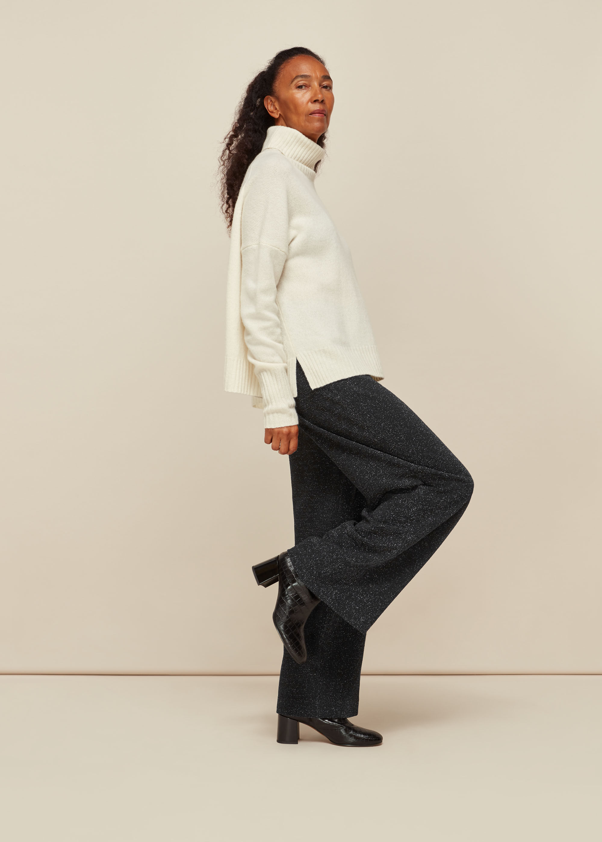 Whistles wide outlet leg trousers