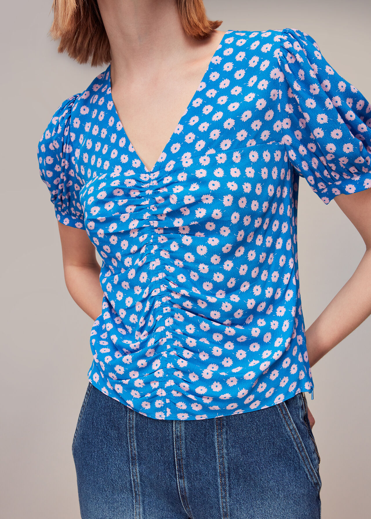 Floral Sunburst Blouse