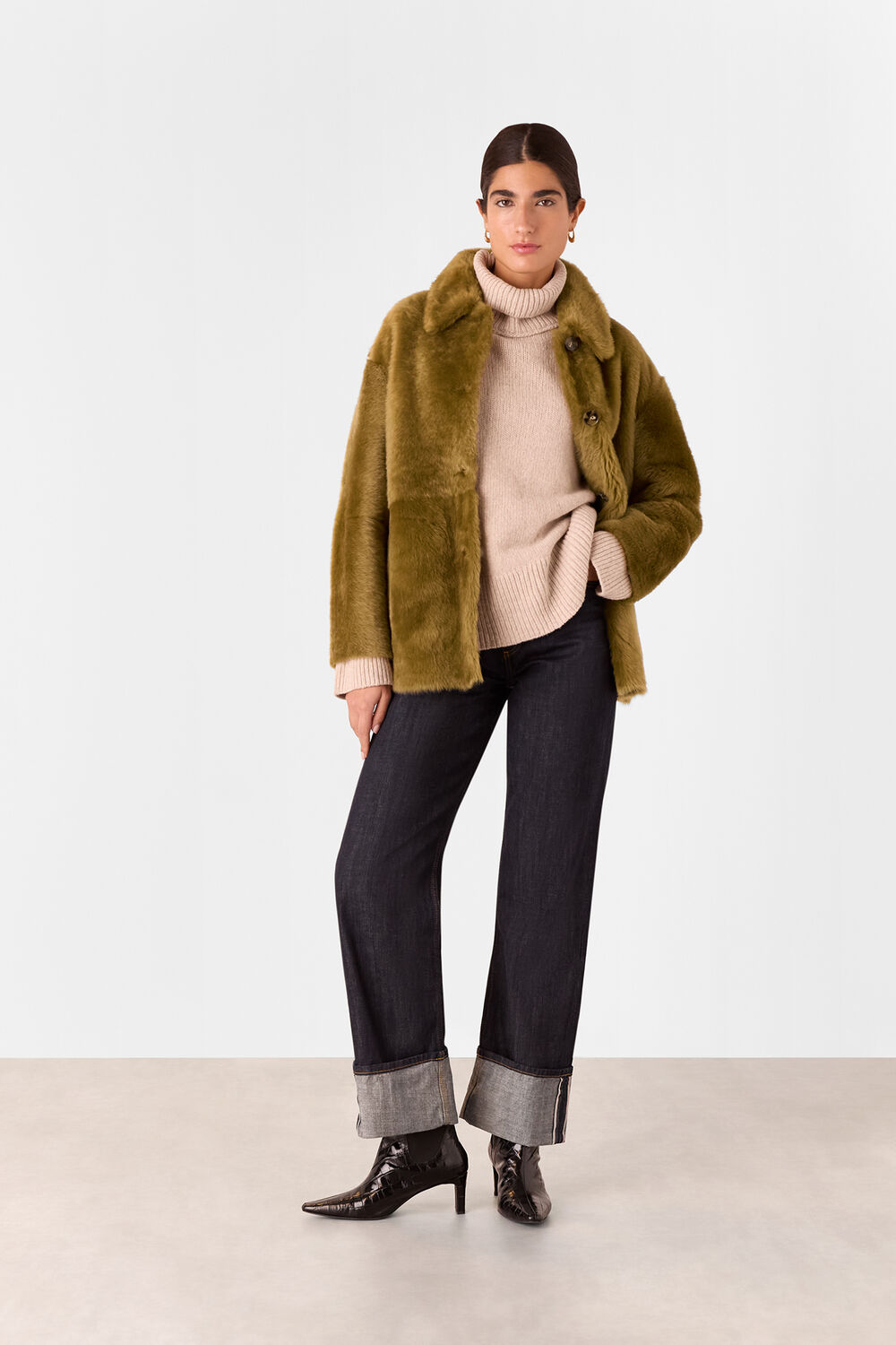 Tamina Short Shearling Coat