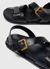 Asymmetric Buckle Sandal
