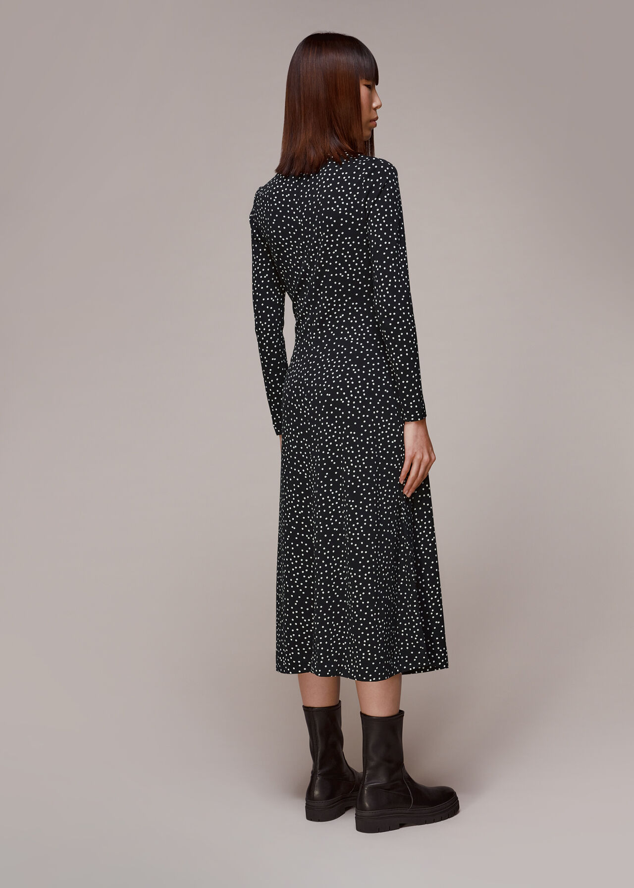 Rumi Spot Jersey Dress