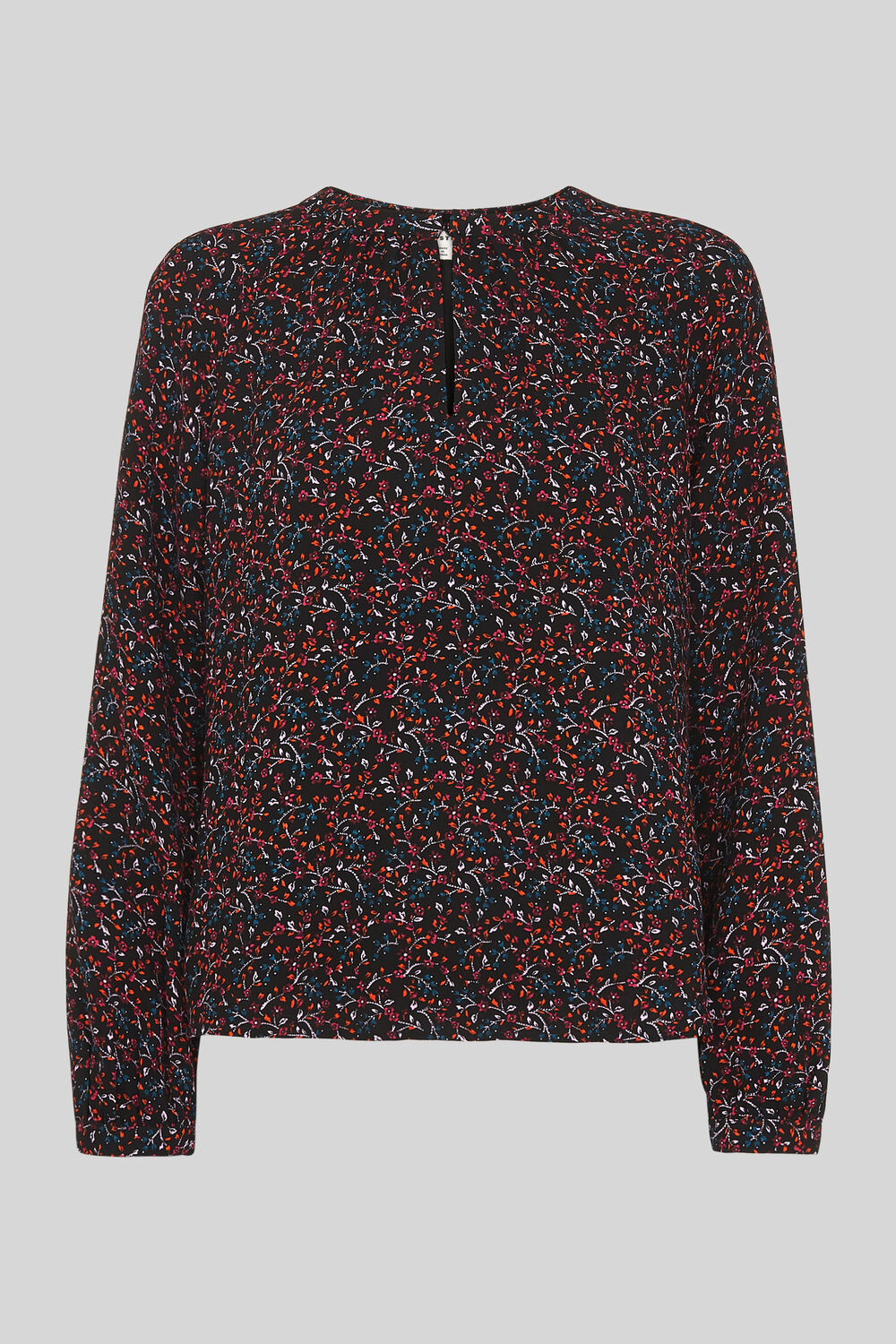 Starflower Print Top Black/Multi