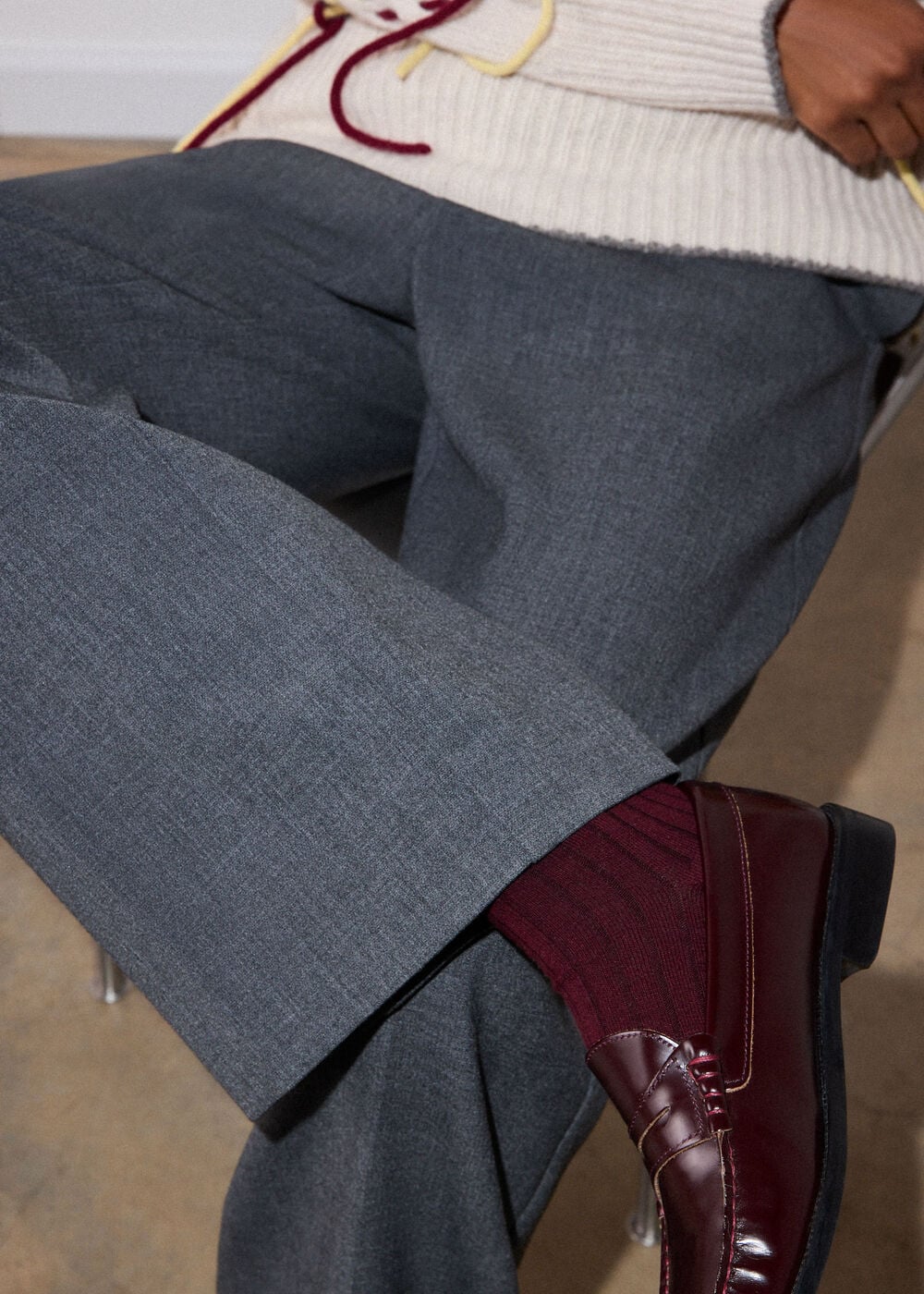 High Rise Straight Trouser