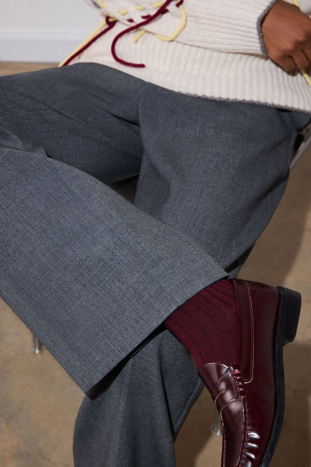 High Rise Straight Trouser