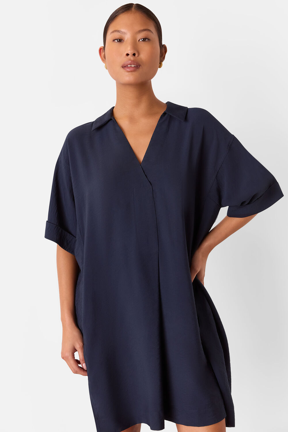 Navy Petite Melanie Dress