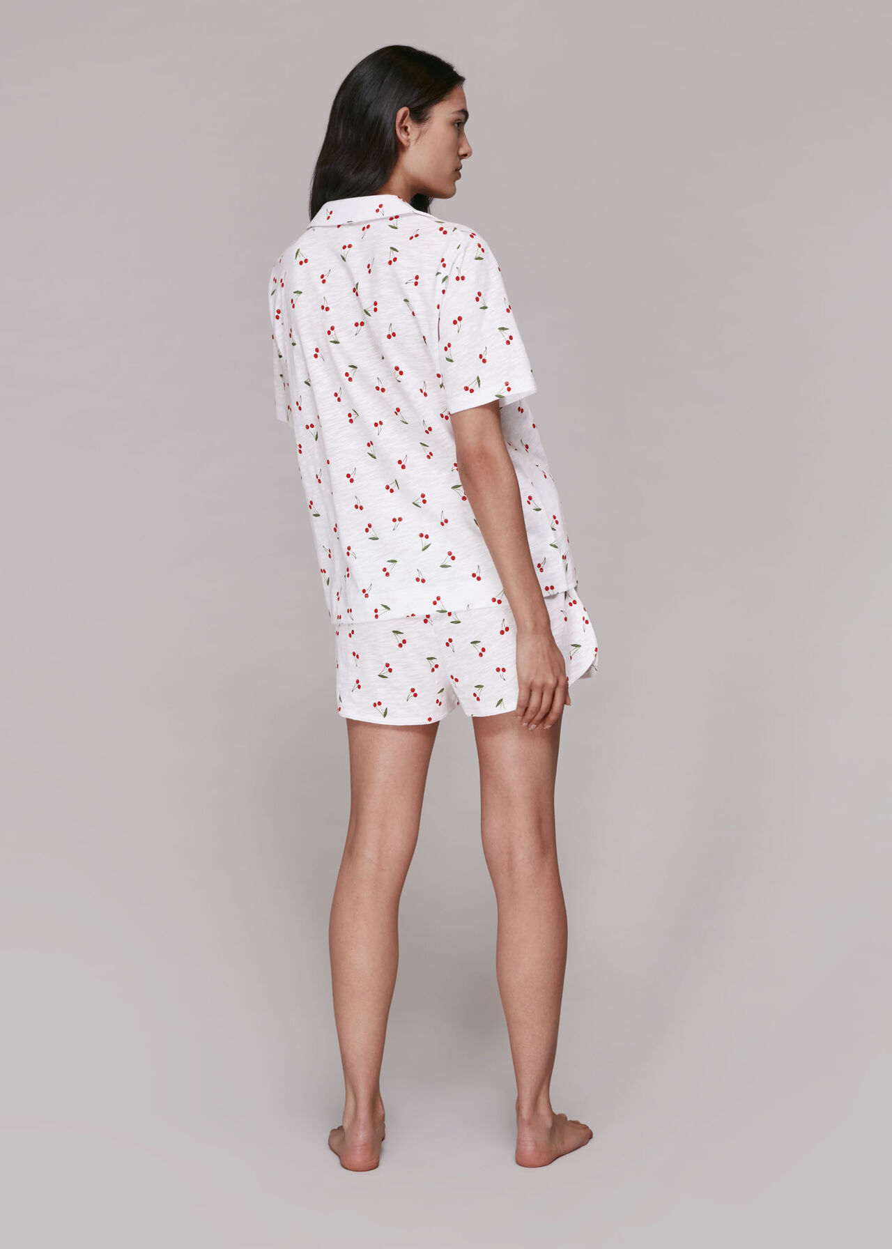 Cherry Print Short Pyjamas