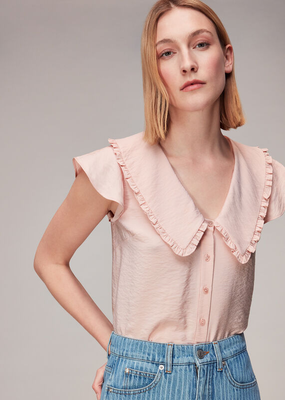 Short Sleeve Collar Top