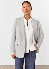 Petite Crepe Boyfriend Blazer