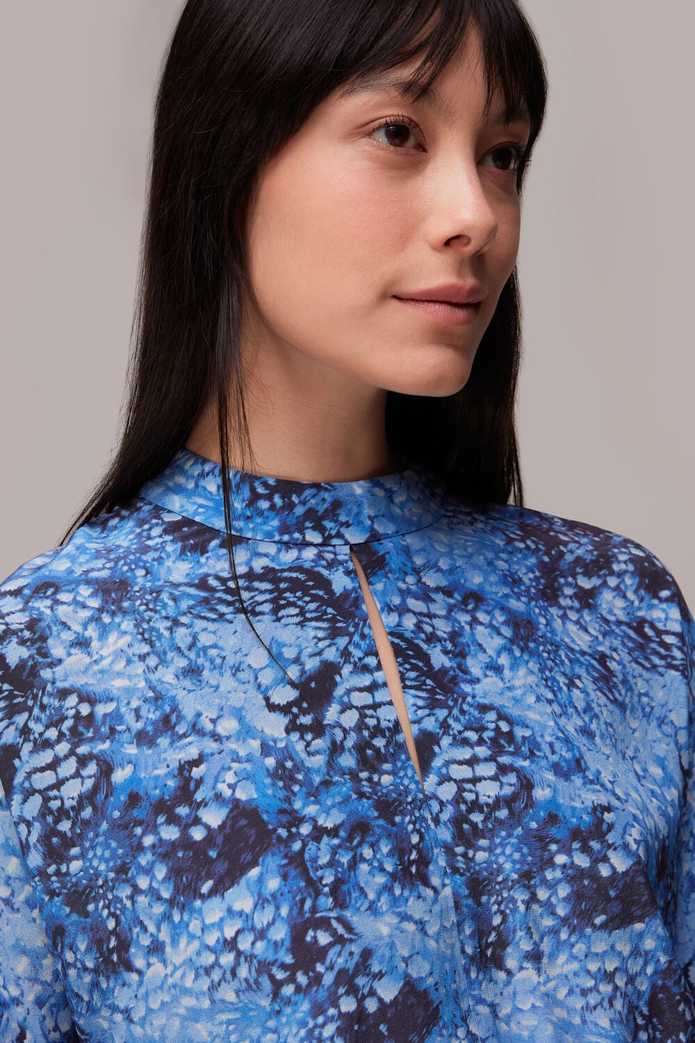 Snow Flurry Silk Top