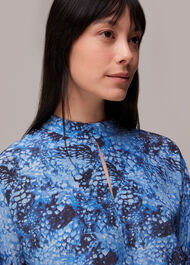 Snow Flurry Silk Top