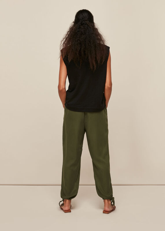 Black Easy Muscle Vest Top