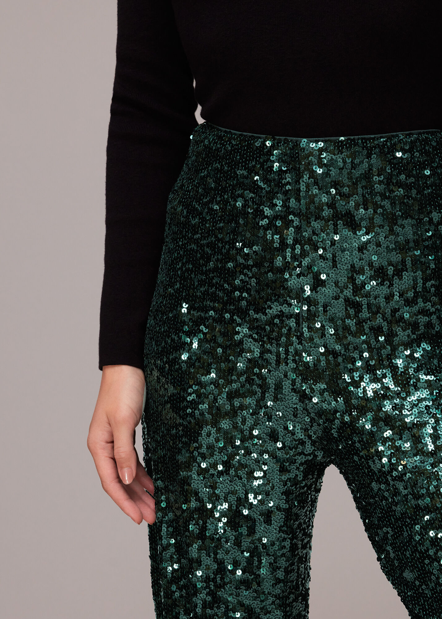 Green glitter pants 2025