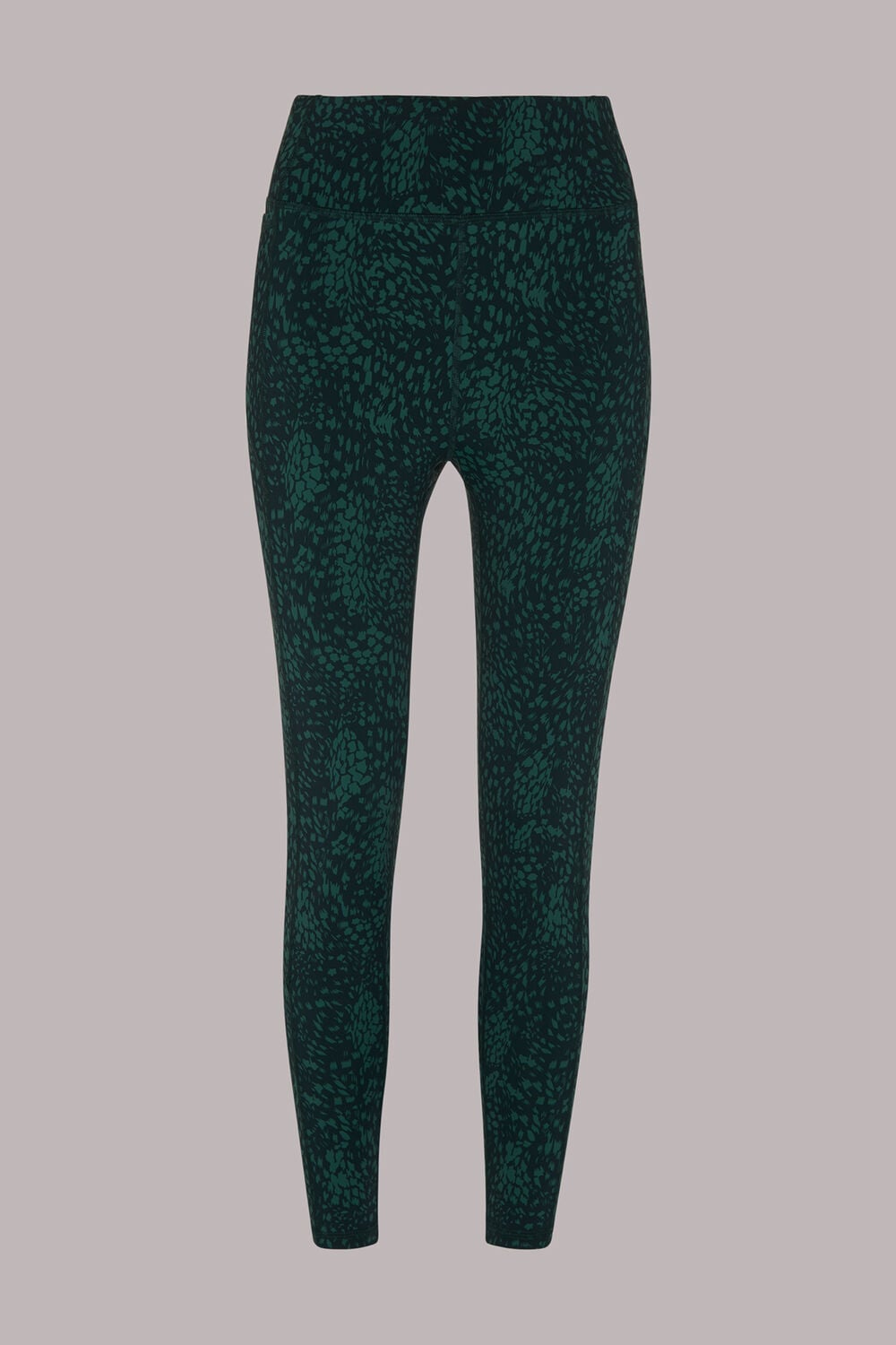 Green Animal Print Sports Legging